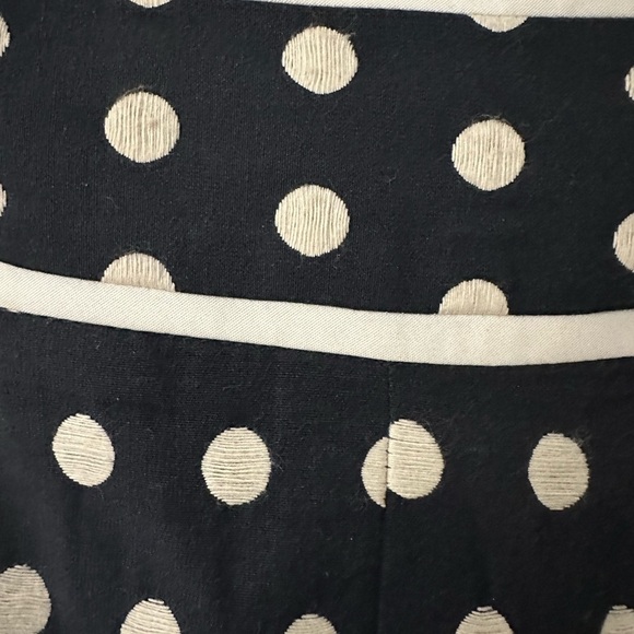Vintage Eloquii Navy and White Polka Dot Pencil Skirt 50s/60s Retro - Picture 4 of 12